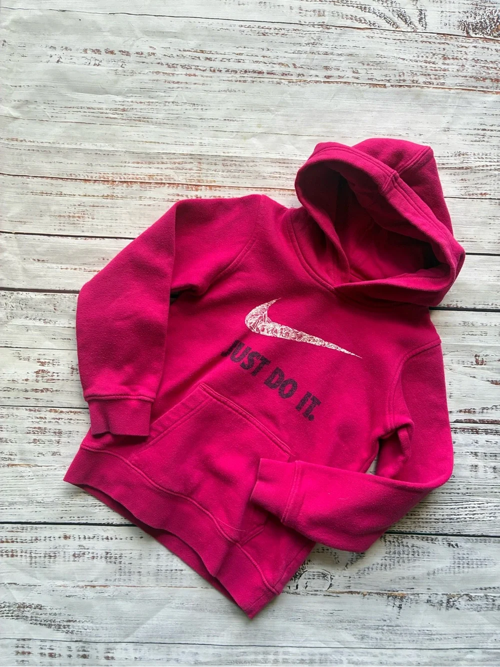 PINK Victoria's Secret Kids' Hooded Sweatshirt - Bright Pink